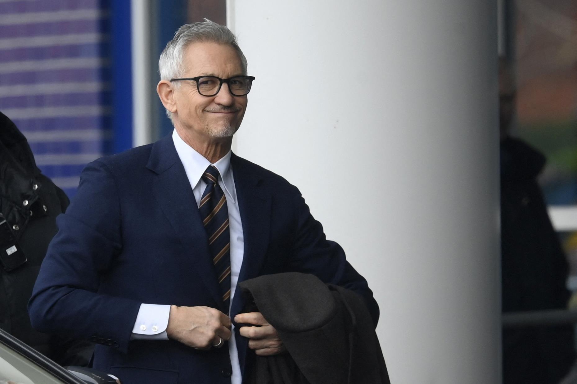 Former player and BBC presenter Gary Lineker arrives for a Premier League match between Leicester City and Chelsea, Leicester, U.K., March 11, 2023. (Reuters Photo)