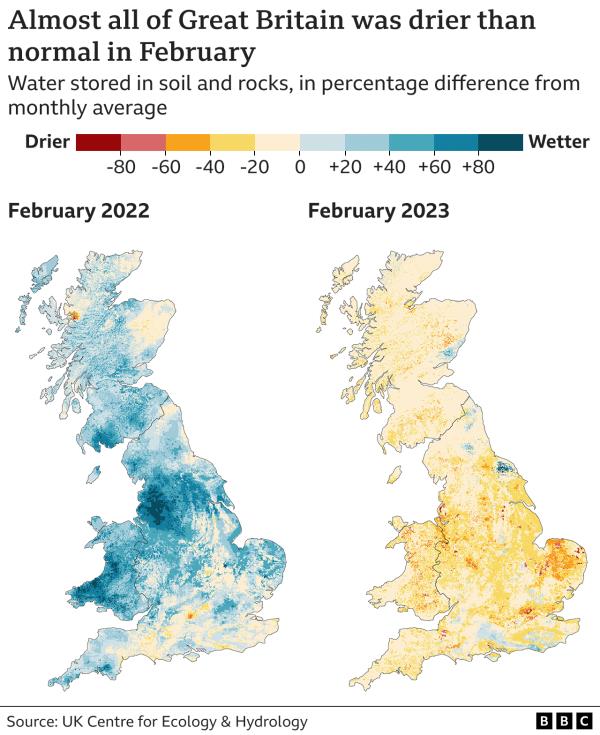 Areas with low subsurface wetness could potentially have drought if dry co<em></em>nditions continue