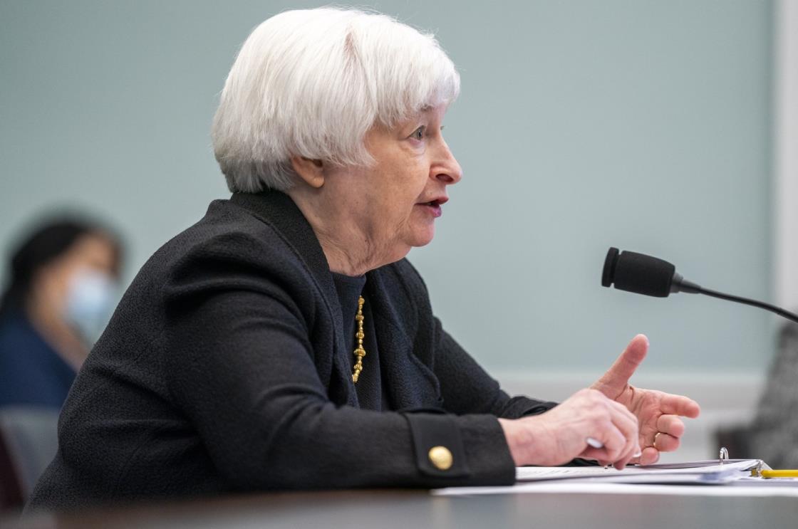 US Secretary of Treasury Janet Yellen testifies during the House Committee on Appropriations budget hearing for the 2024 Request for the Department of the Treasury Internatio<em></em>nal Programs on Capitol Hill in Washington, DC, US, March 29, 2023. (EPA Photo)