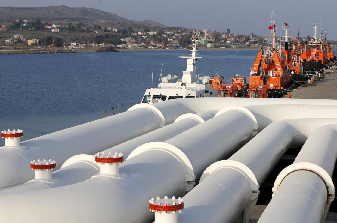 A general view shows pipes at Türkiye's Mediterranean port of Ceyhan, in Adana, southern Türkiye, Feb. 19, 2014. (Reuters Photo)