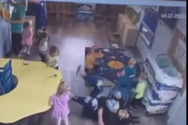 Caught On Camera: Teacher's Oopsie Moment After Kid Slyly Slides Chair