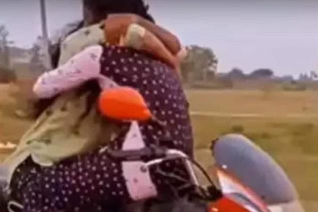 Viral Video Of Girls Kissing On Bike Sparks Outrage