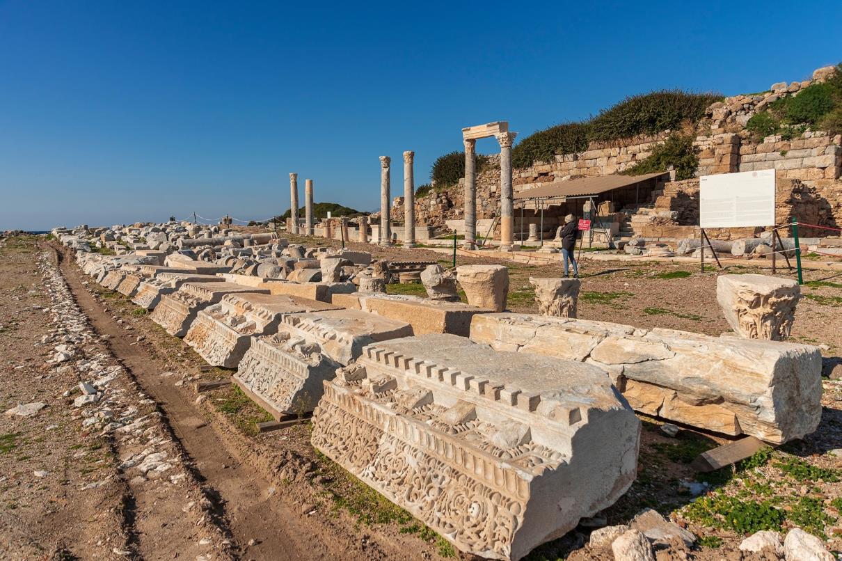 The ruins of the ancient city of Knidos, in Dat?a, Mu?la, Türkiye. (Shutterstock Photo)